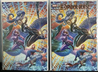 Edge of Spider-Verse #3 (2022) Spider-UK / Spider-Verse Variant Set – Trade Dress & Virgin Covers – Marvel Comics
