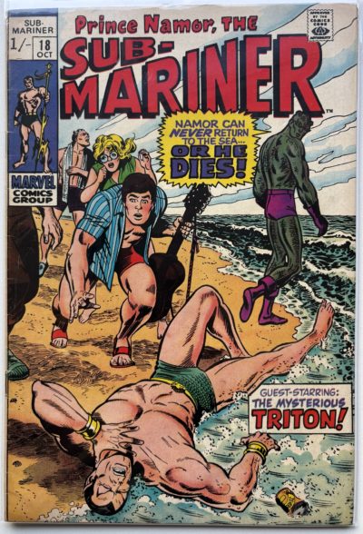Sub-Mariner #18 (1969) Silver Age UK Price Variant – Marie Severin Cover