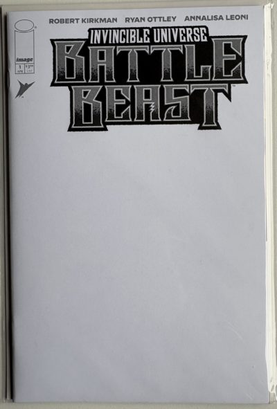 Invincible Universe: Battle Beast #1 (2025) Blank Sketch Variant – Image Comics