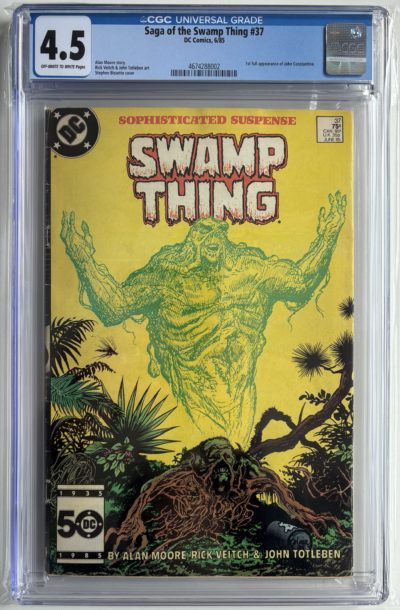 Saga of the Swamp Thing #37 (1985) CGC 4.5 - 1st full Appearance of John Constantine