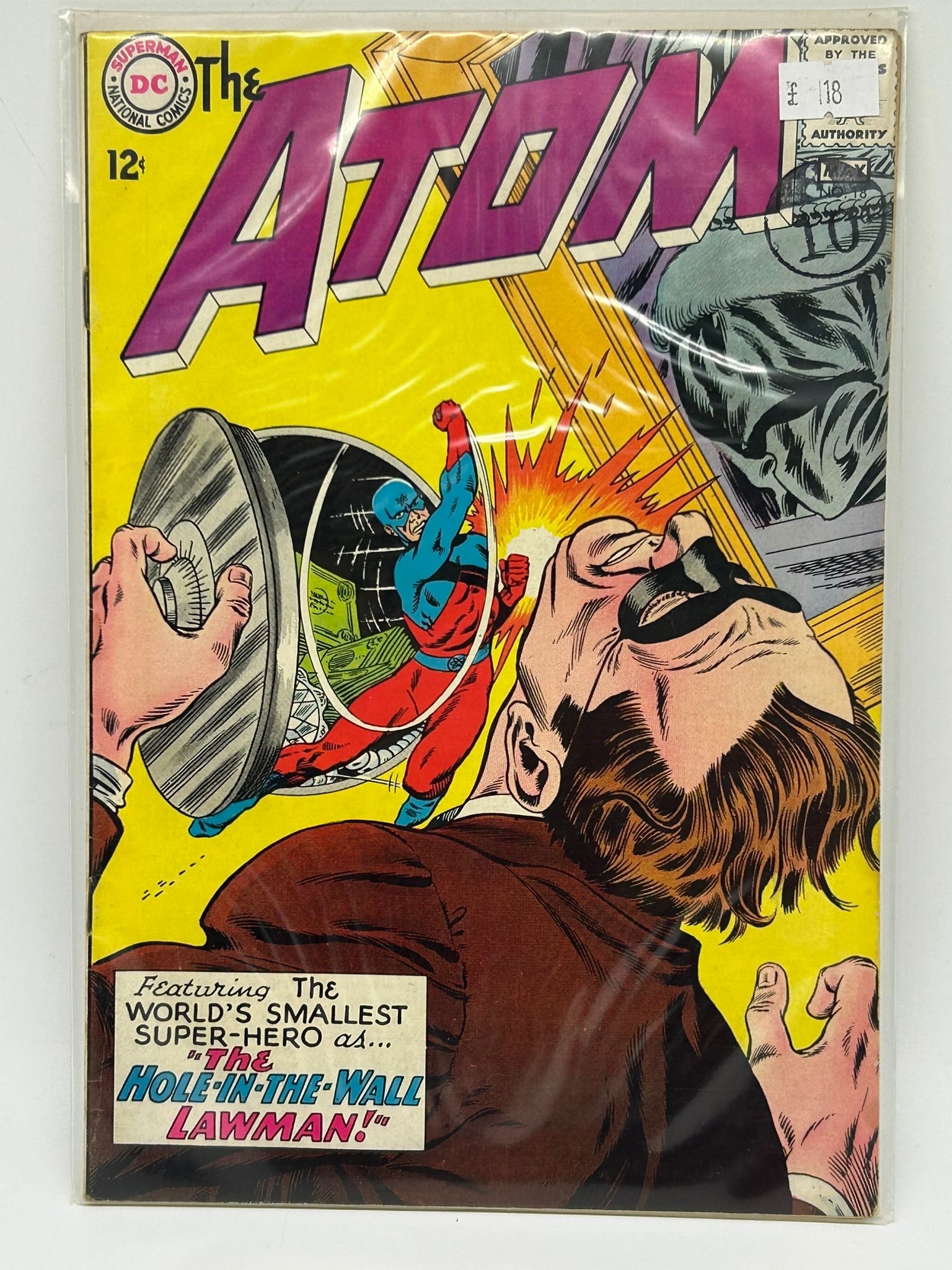 The Atom #18 (1965) Silver Age DC Comics – Hole-in-the-Wall Lawman Cover