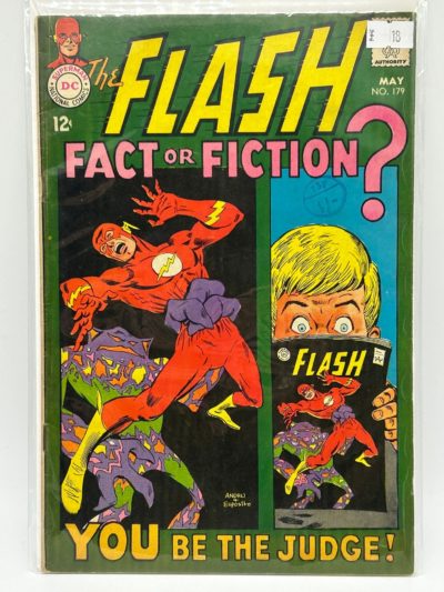 The Flash #179 (1968) Silver Age DC Comics – Fact or Fiction? Classic Andru & Esposito Cover