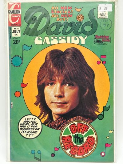 David Cassidy #13 (1972) Charlton Comics – Partridge Family Photo Cover