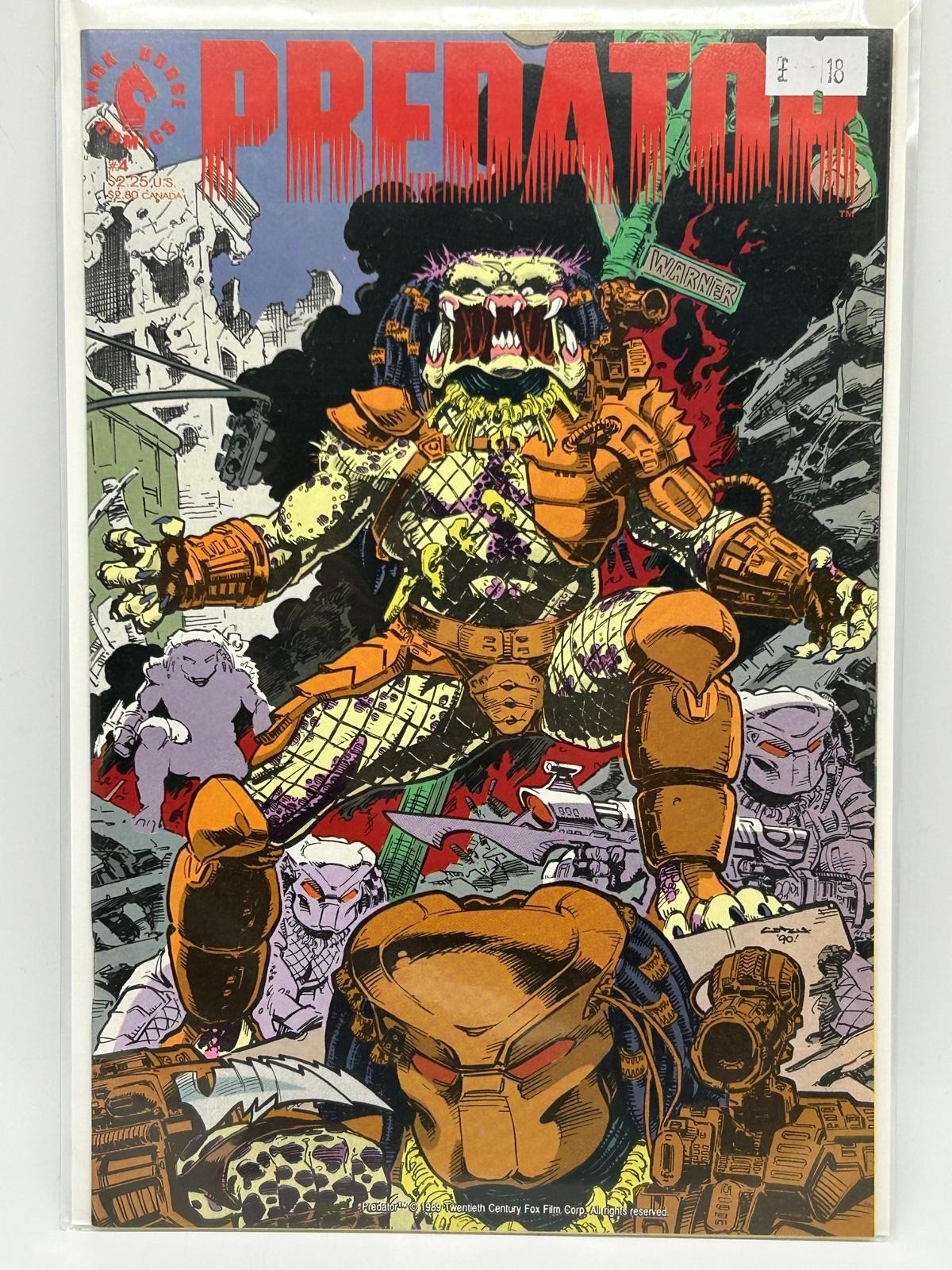 Predator #2 (1990) Dark Horse Comics – Mark A. Nelson Cover