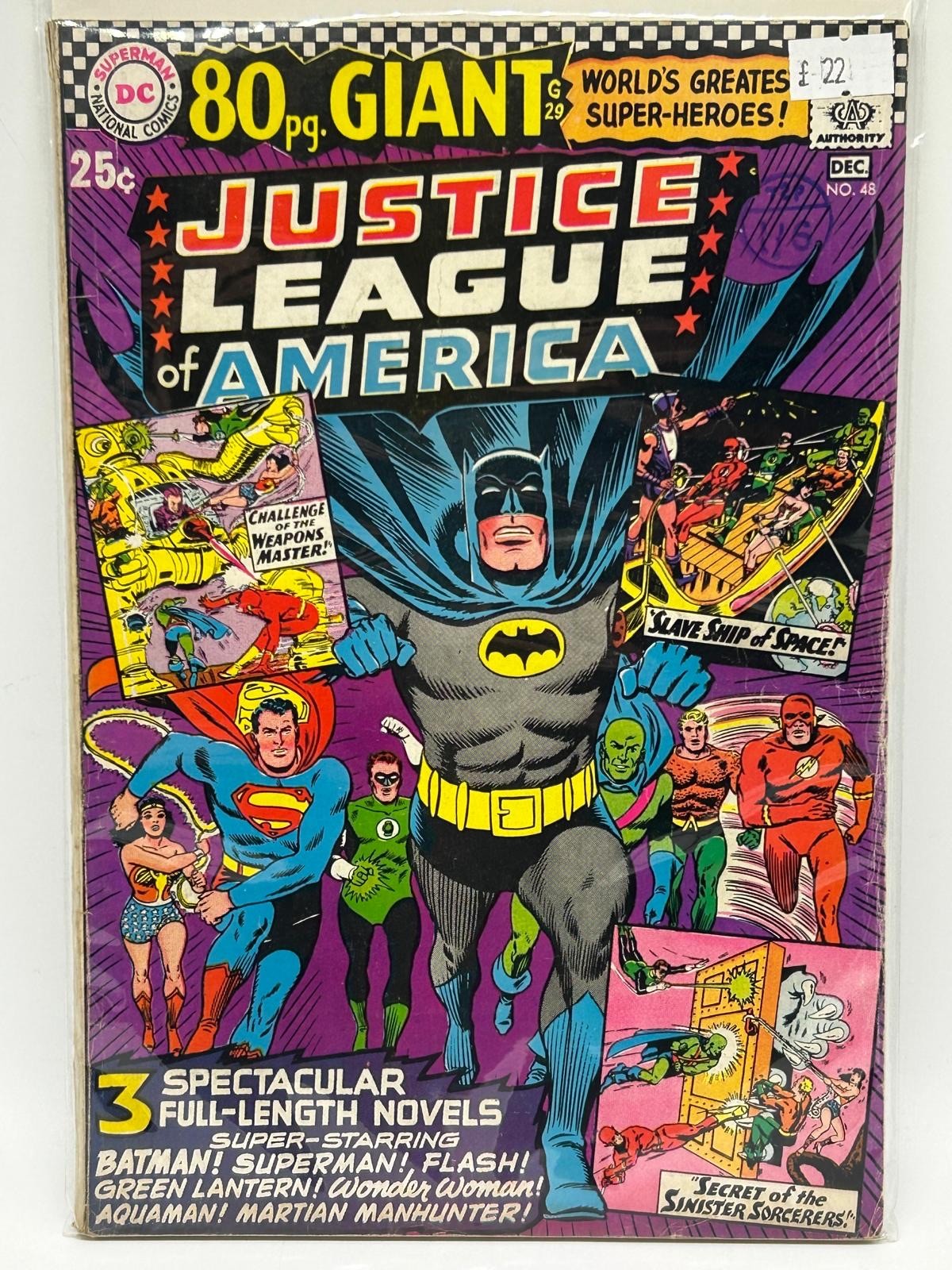 Justice League of America #48 (1966) 80-Page Giant G-29 Silver Age DC Comics – Batman Cover