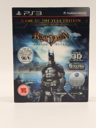 Batman Arkham Asylum Game of the Year Edition PS3 Complete GOTY PAL PlayStation 3