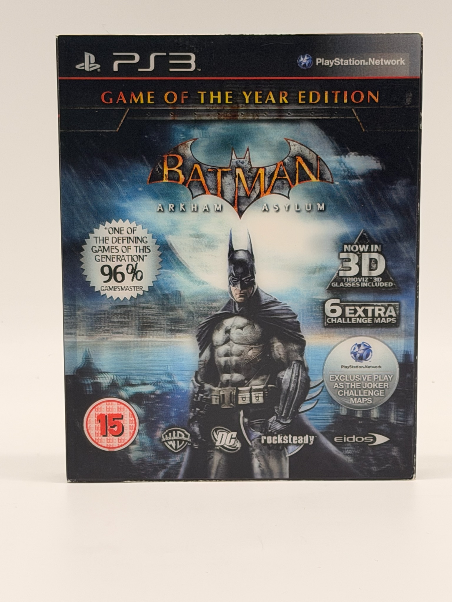 Batman Arkham Asylum Game of the Year Edition PS3 Complete GOTY PAL PlayStation 3