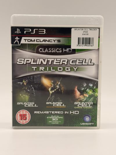 Tom Clancy’s Splinter Cell Trilogy PS3 Classics HD PlayStation 3 PAL UK Complete