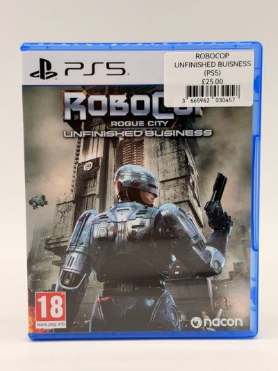 RoboCop: Rogue City β Unfinished Business (PS5) β PlayStation 5 Game β PEGI 18 Edition
