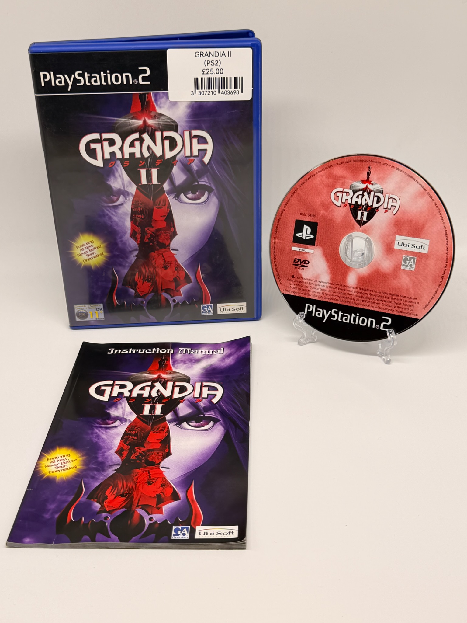 Grandia II PS2 PlayStation 2 Complete PAL UK RPG CIB With Manual