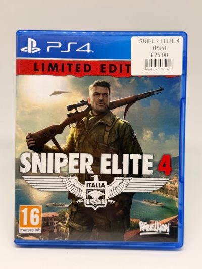 Sniper Elite 4 Limited Edition PS4 Complete Italia WWII Shooter