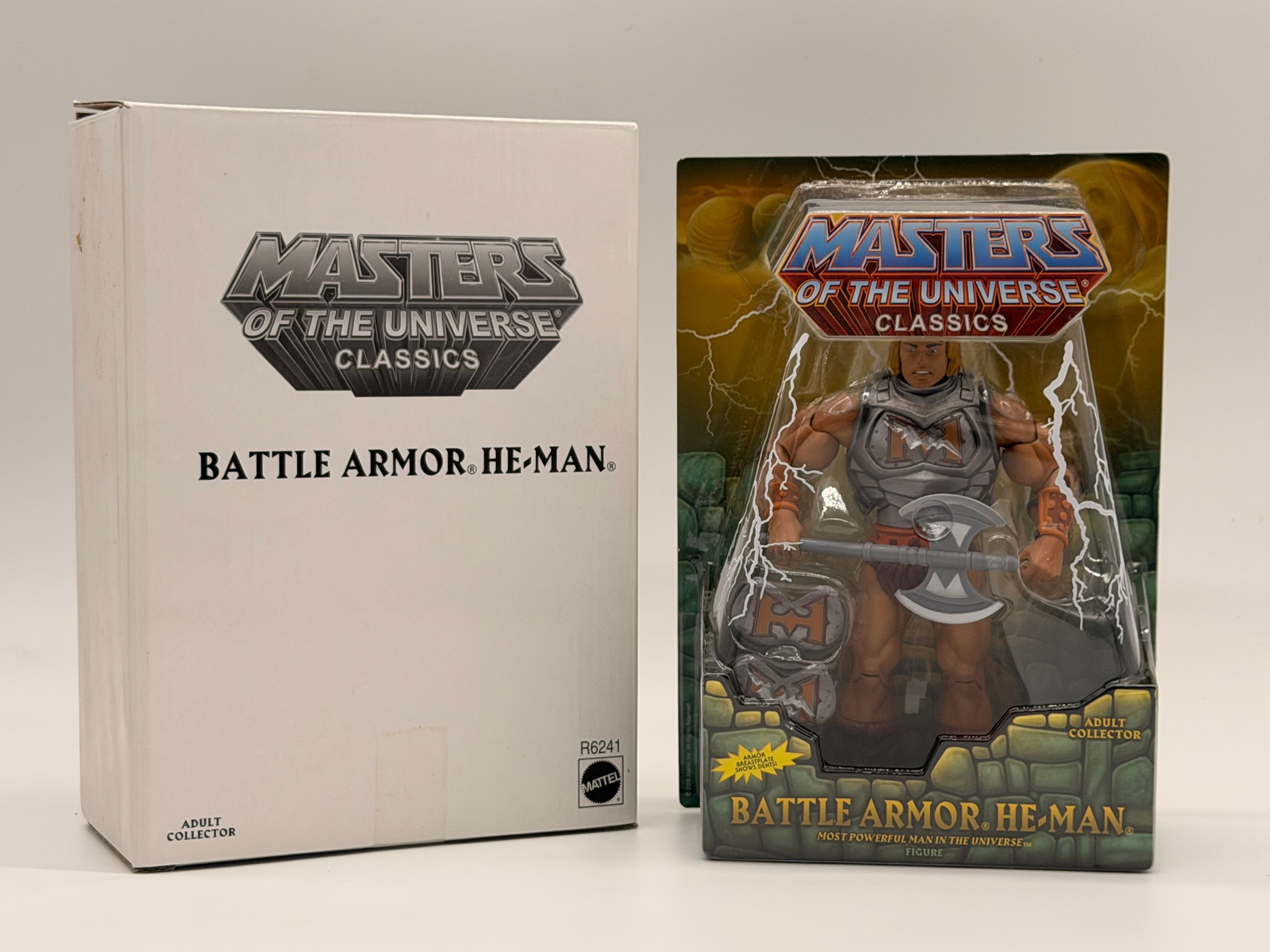 Masters of the Universe Classics Battle Armor He-Man Figure Adult Collector Edition with Mailer Box