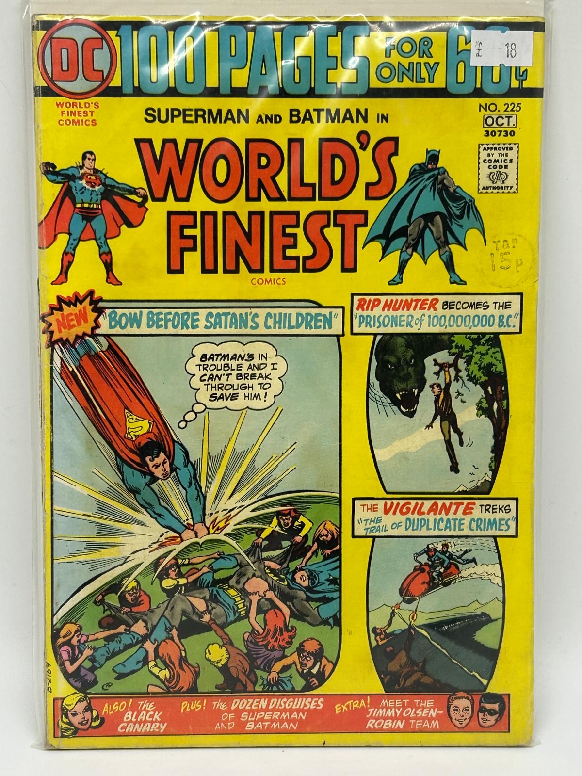 World's Finest Comics #225 (1974) Bronze Age DC Comic