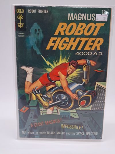 Gold Key Comics Magnus Robot Fighter 4000 A.D. No. 12 – February Issue – Gold Key Comic Book – UK 12c Price Variant