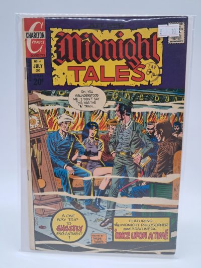 Charlton Comics Midnight Tales No. 4 – July Issue – Horror Comic Book – Featuring "A One Way Trip to Ghostly Enchantment"