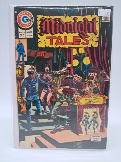 Charlton Comics – Midnight Tales No. 10 – Comic Book – December 1974 – Zoo Baby Marionette Revue Cover
