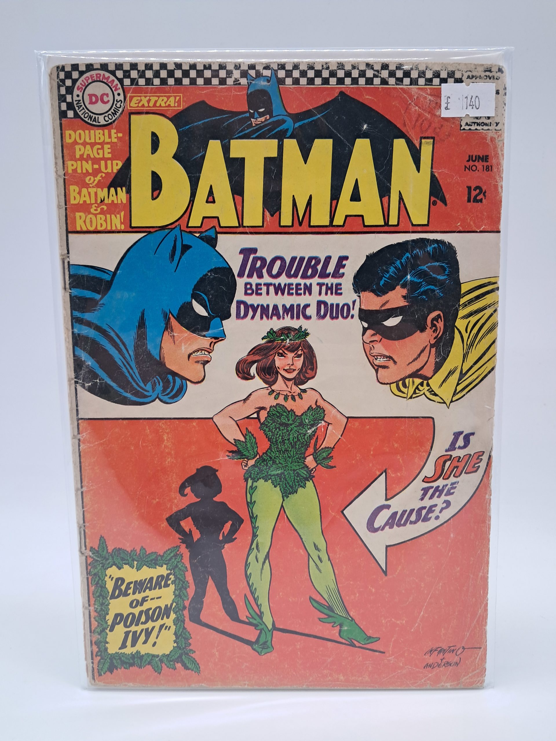 Batman #181 DC Comics June 1966 Issue #181 Silver Age Comic Book Featuring Poison Ivy