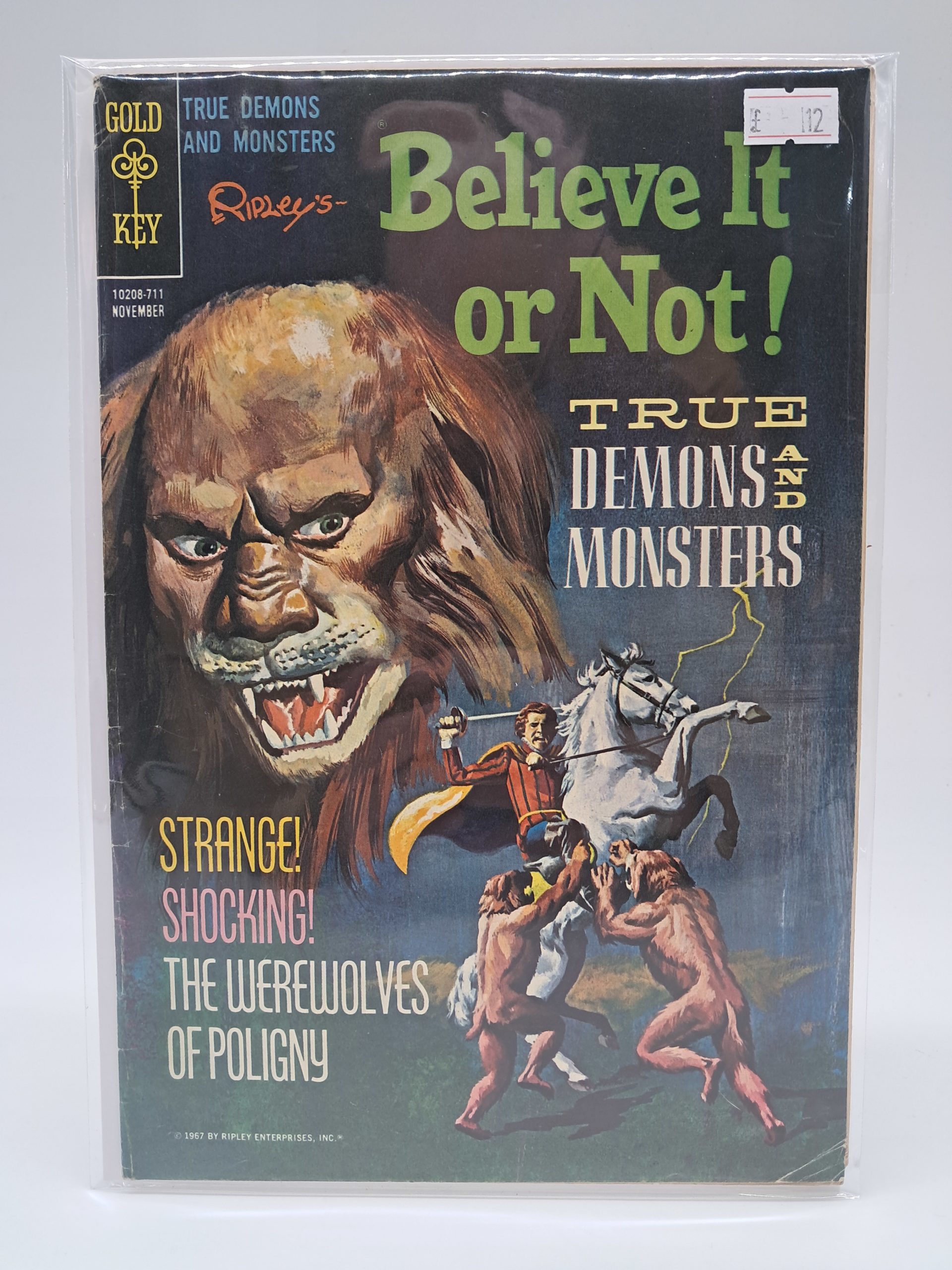 Ripley's Believe It or Not! True Demons and Monsters #10208-711 (Gold Key, November 1967) Vintage Horror Comic