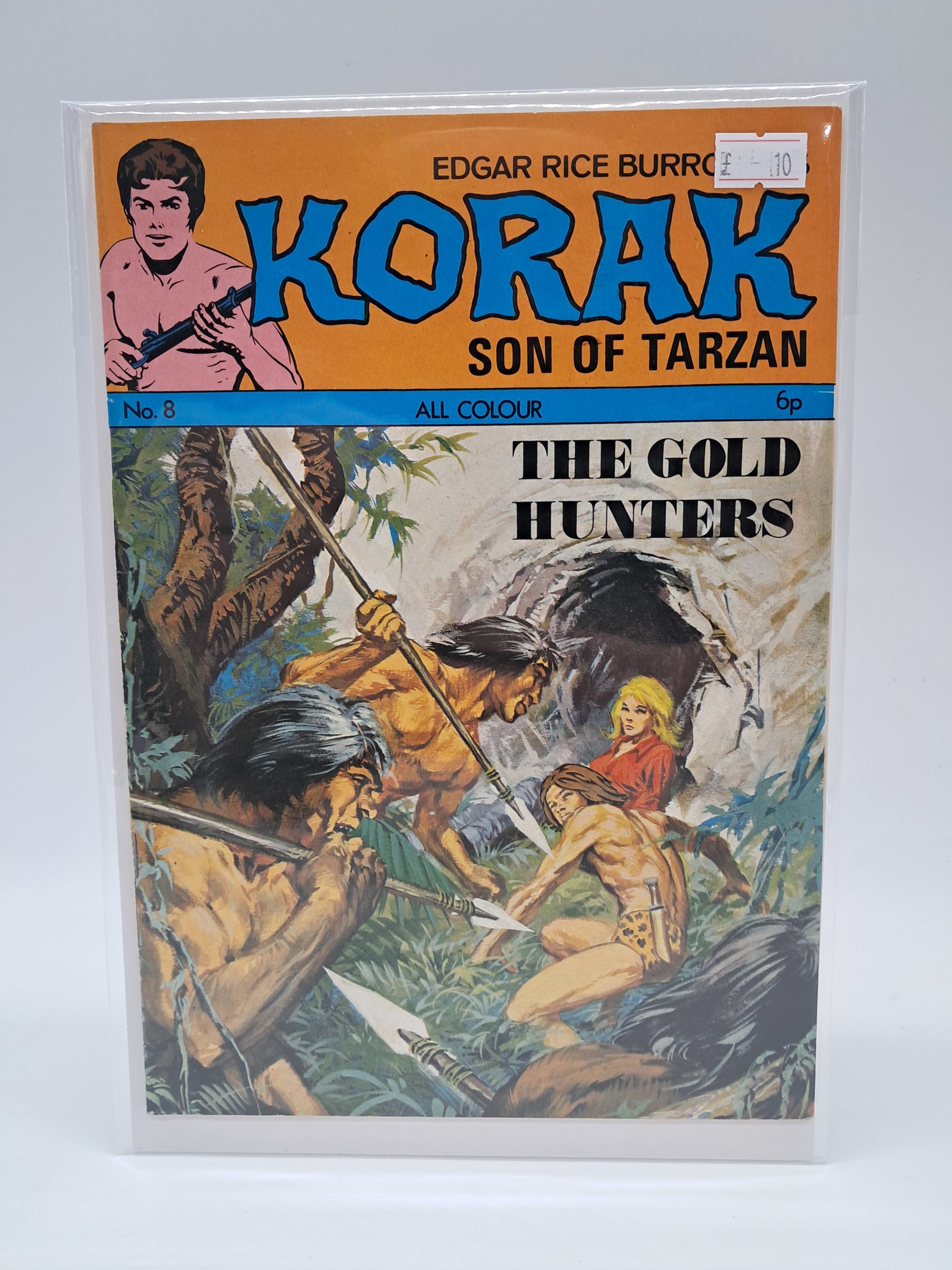Edgar Rice Burroughs – Korak Son of Tarzan #8 – The Gold Hunters – UK Edition – All Colour Comic