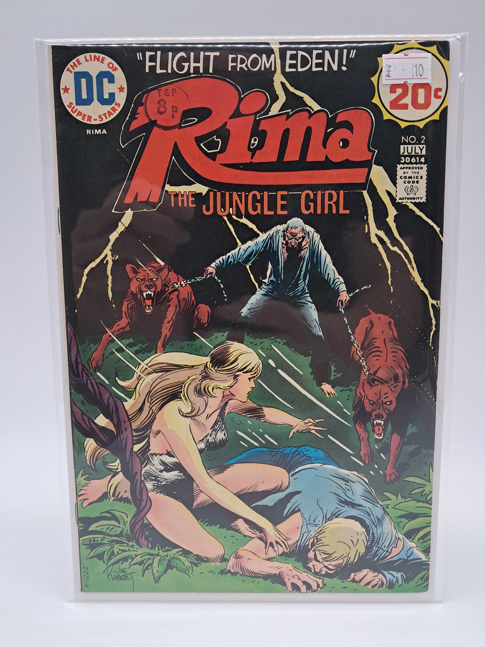 DC Comics – Rima the Jungle Girl #2 – July 1974 – "Flight from Eden!" – Bronze Age Comic