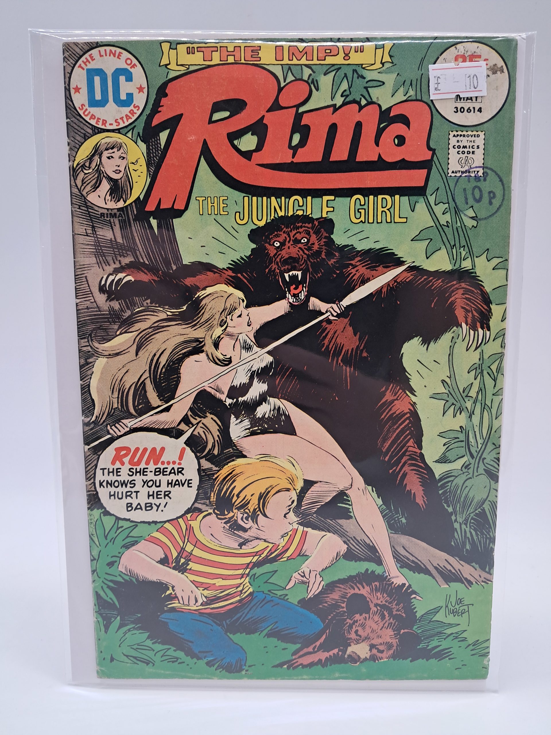 DC Comics – Rima the Jungle Girl #25 – "The Imp!" – November 1973 – Bronze Age Comic