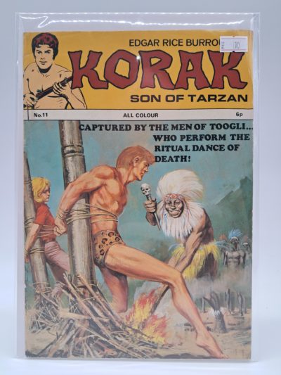 Edgar Rice Burroughs – Korak Son of Tarzan #11 – UK Edition – All Colour Comic – Ritual Dance of Death Cover