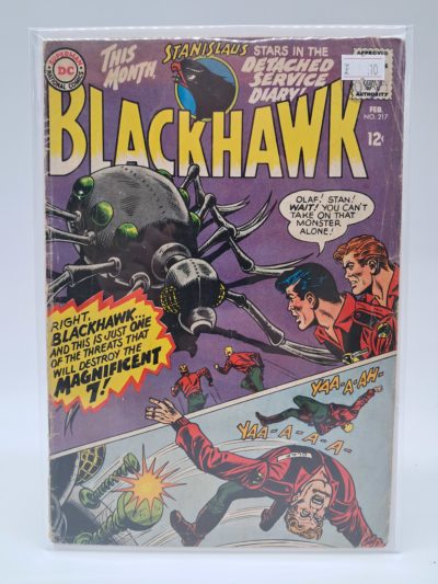 Blackhawk #217 (1966) US Edition Comic – DC Comics Silver Age Featuring The Magnificent 7 Storyline