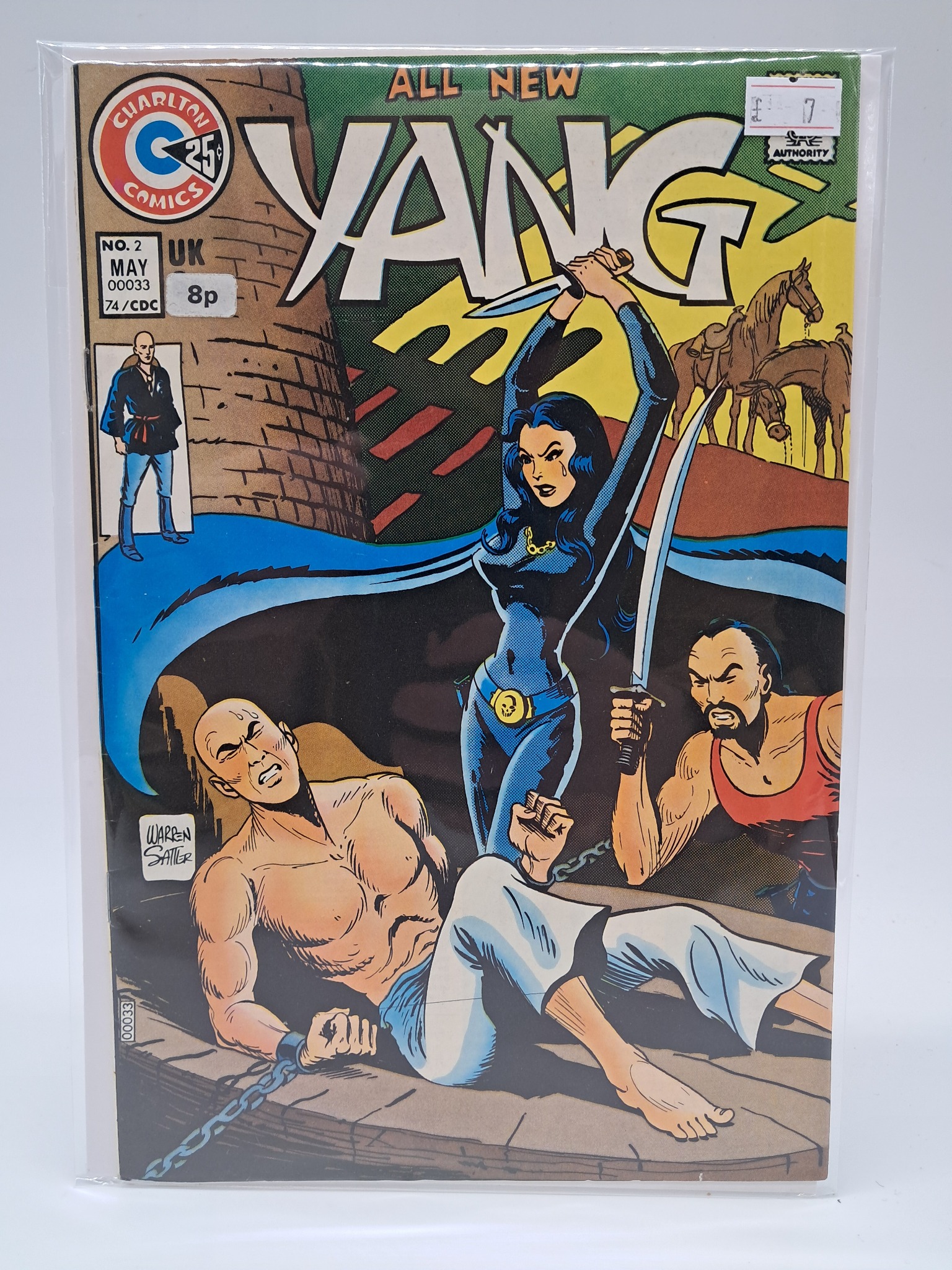Charlton Comics Yang #2 (May 1974) Bronze Age Martial Arts Comic