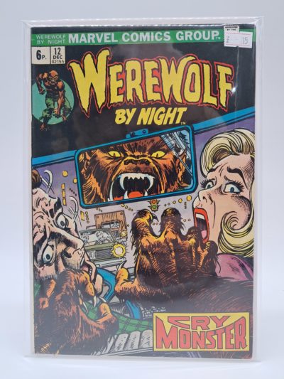 Marvel Comics – Werewolf by Night #12 – December 1973 – Bronze Age Comic Book – "Cry Monster"