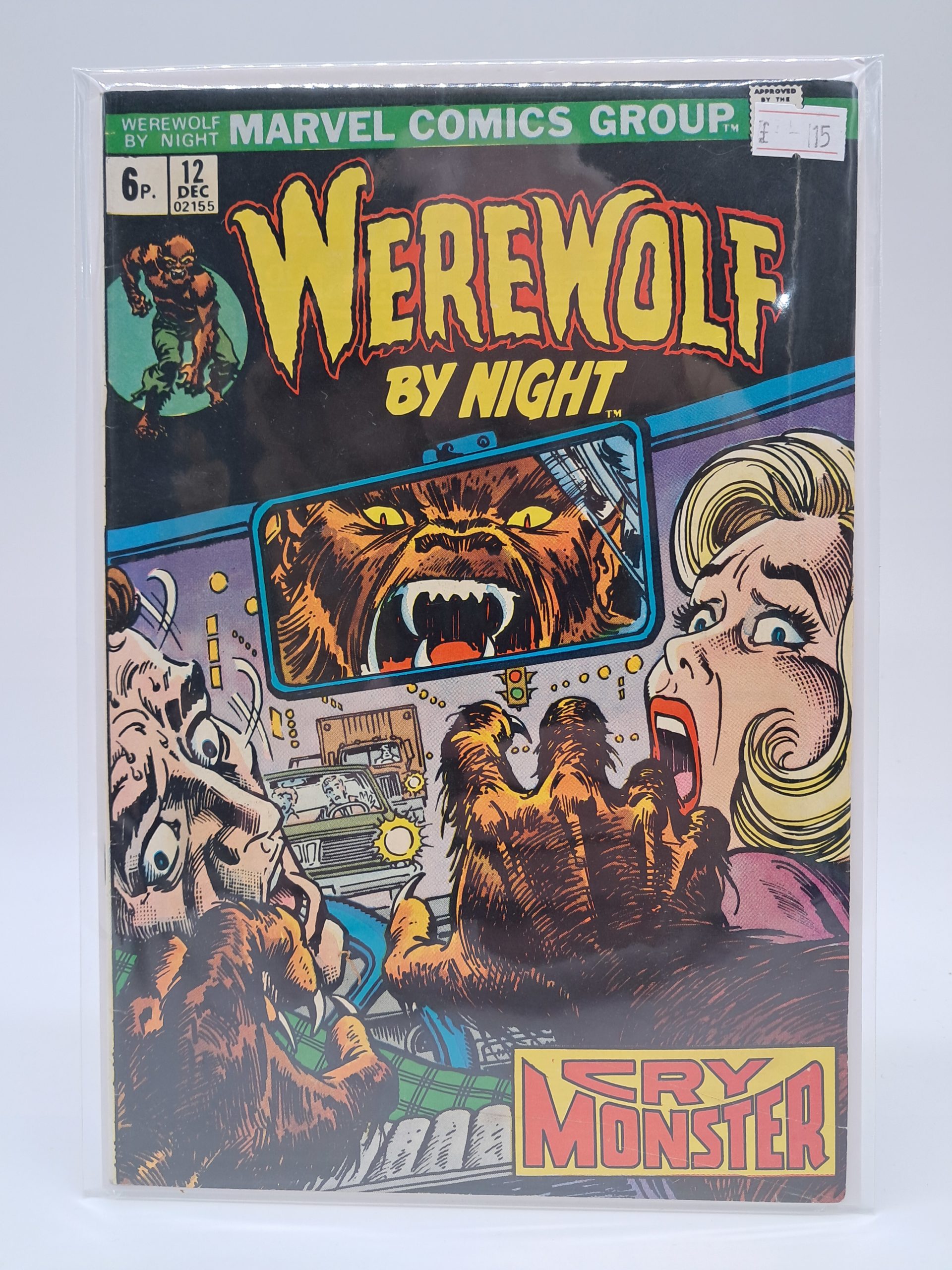 Marvel Comics – Werewolf by Night #12 – December 1973 – Bronze Age Comic Book – "Cry Monster"