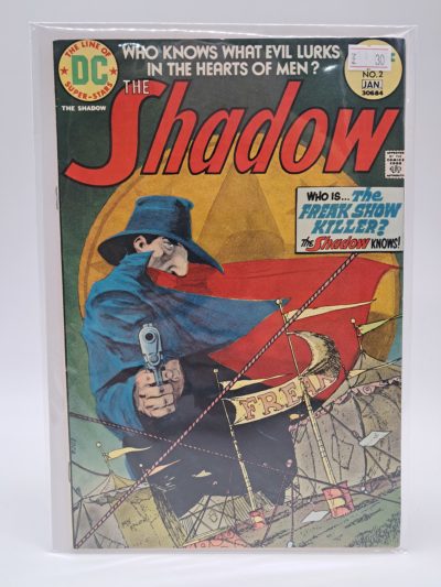 DC Comics – The Shadow #2 – January 1974 – Bronze Age Comic Book – "The Freak Show Killer!"
