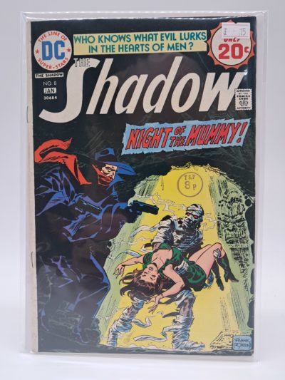 DC Comics – The Shadow #8 – January 1975 – Bronze Age Comic Book – "Night of the Mummy!"