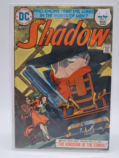 DC Comics – The Shadow #3 – March 1974 – Bronze Age Comic Book – "The Kingdom of the Cobra!"