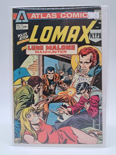 Atlas Comics Lomax No. 1 (February 1975) UK Price Variant Vintage Comic
