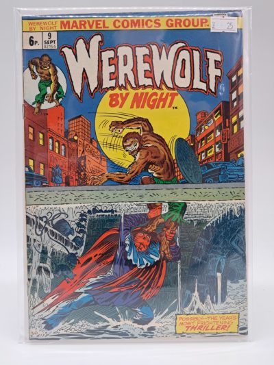 Marvel Comics – Werewolf by Night #9 – September 1973 – Bronze Age Comic Book – Morbius Appearance