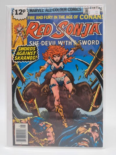 Red Sonja #12 (December 1978) UK Price Variant Comic – Marvel All-Colour Comics – Bronze Age