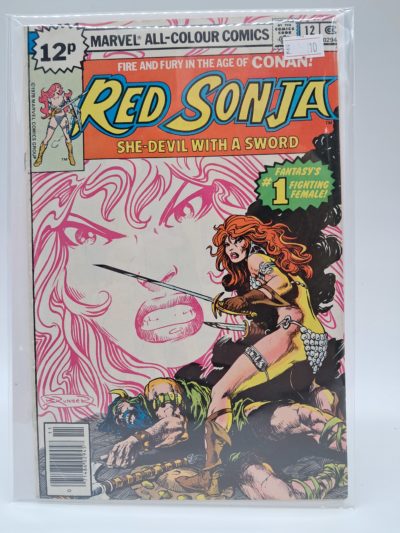 Red Sonja #12 (November 1978) UK Price Variant Comic – Marvel All-Colour Comics – Bronze Age
