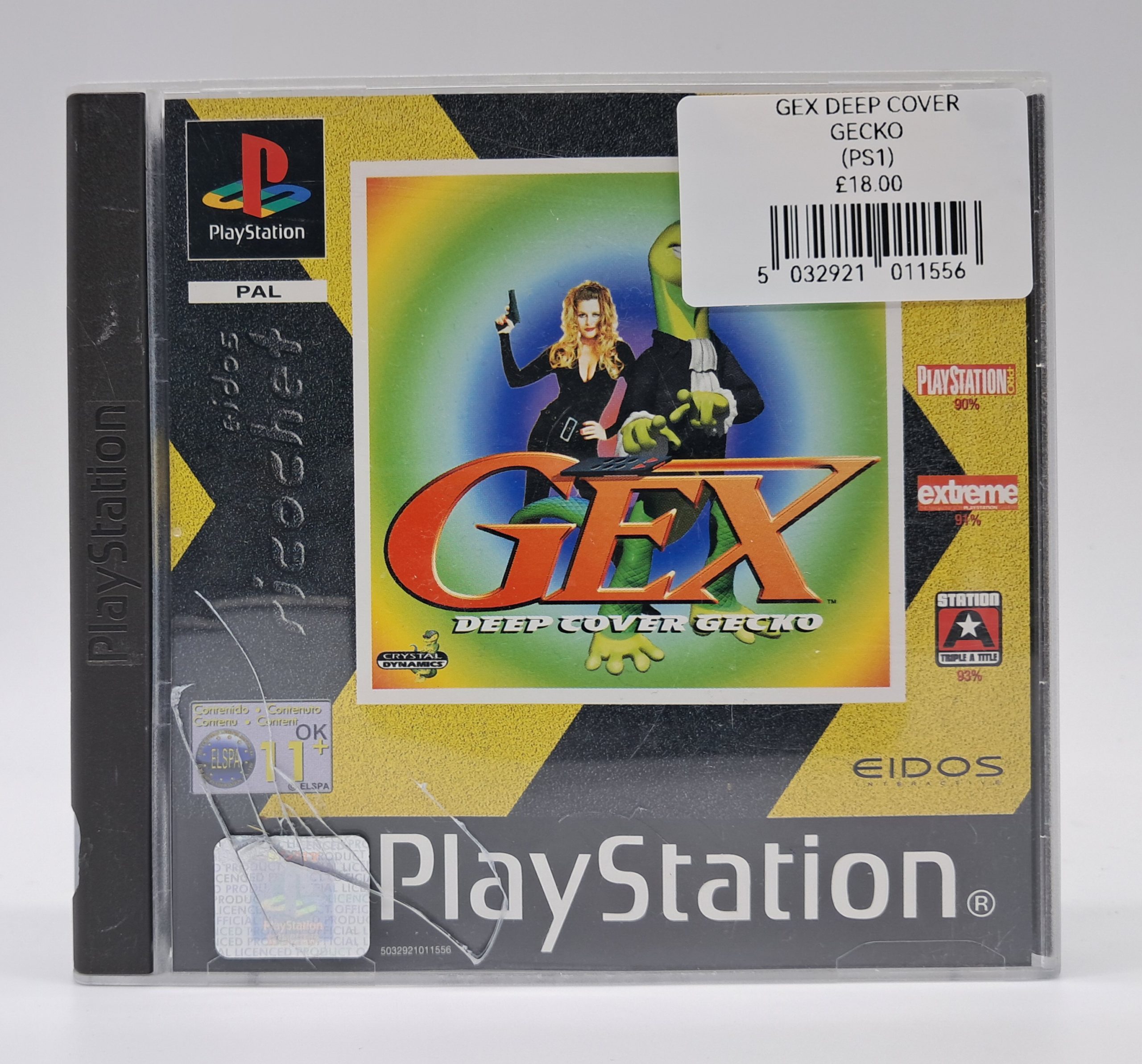 Gex: Deep Cover Gecko (PAL) Sony PlayStation PS1 Platform Adventure Game