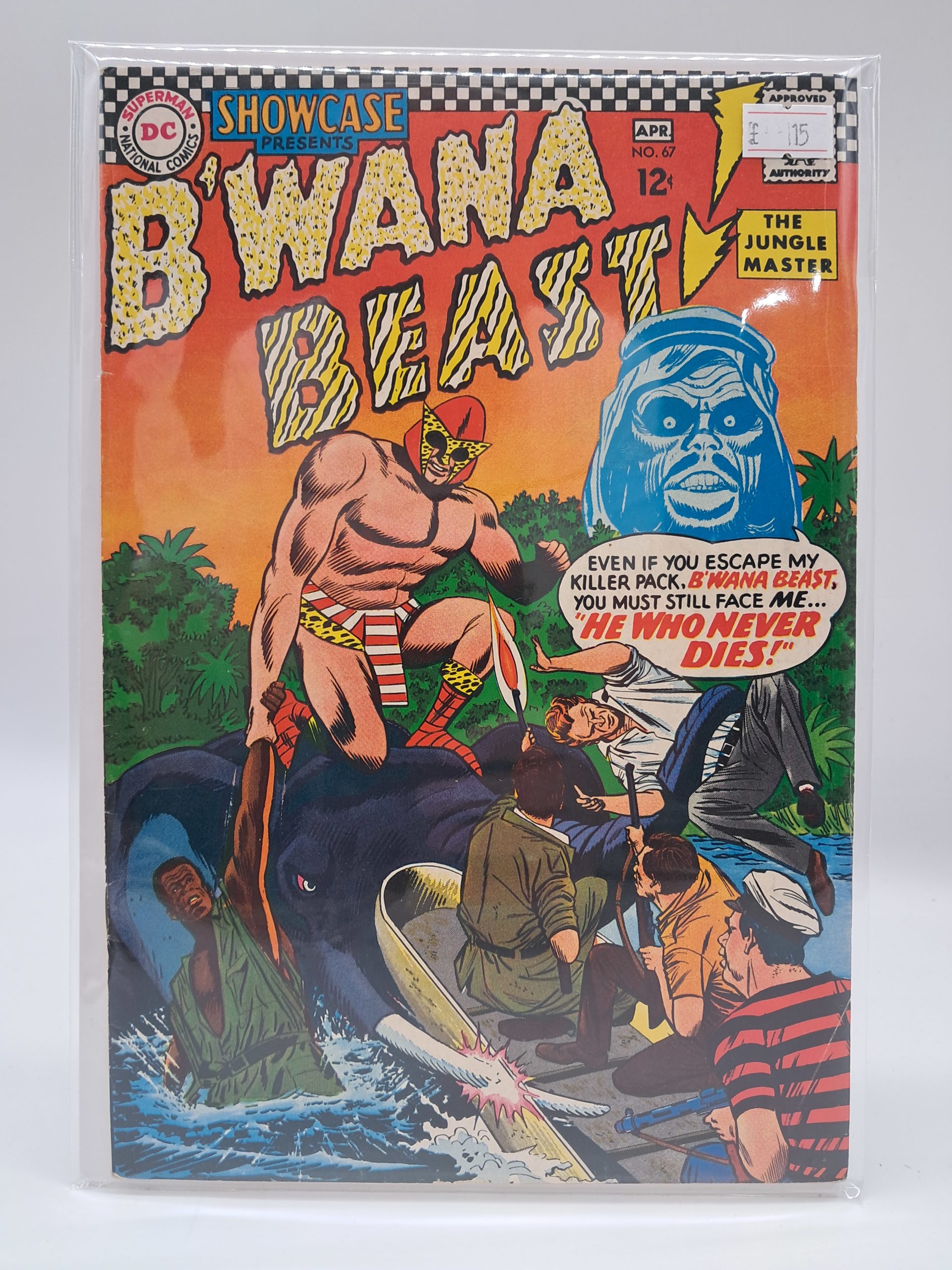 Showcase #67 B'wana Beast - DC Comics April 1967 Silver Age Comic