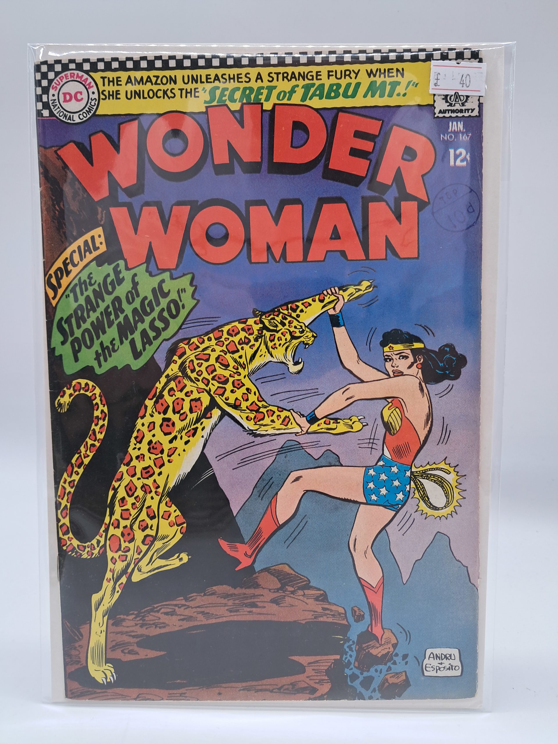 Wonder Woman #167 DC Comics January 1967 Silver Age Comic