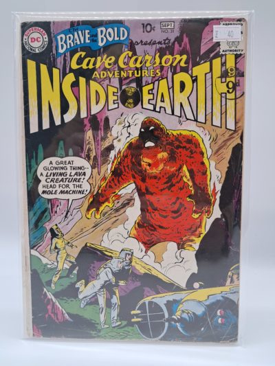 The Brave and the Bold #31 - DC Comics September 1960 Cave Carson Adventures Inside Earth