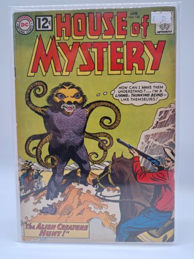 House of Mystery #130 - DC Comics January 1963 The Alien Creature Hunt Silver Age Comic