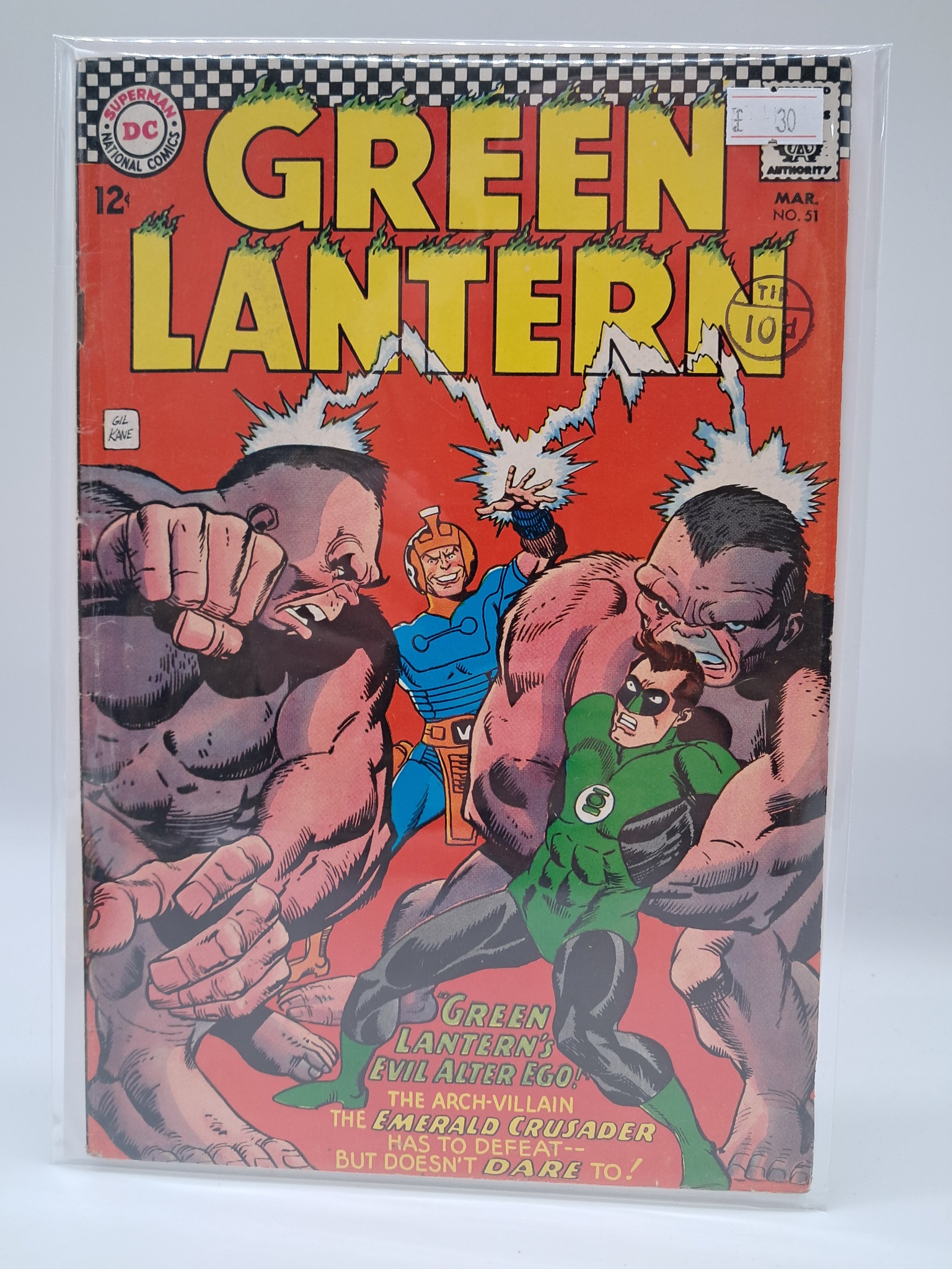 Green Lantern #51 - DC Comics March 1967 Silver Age Comic