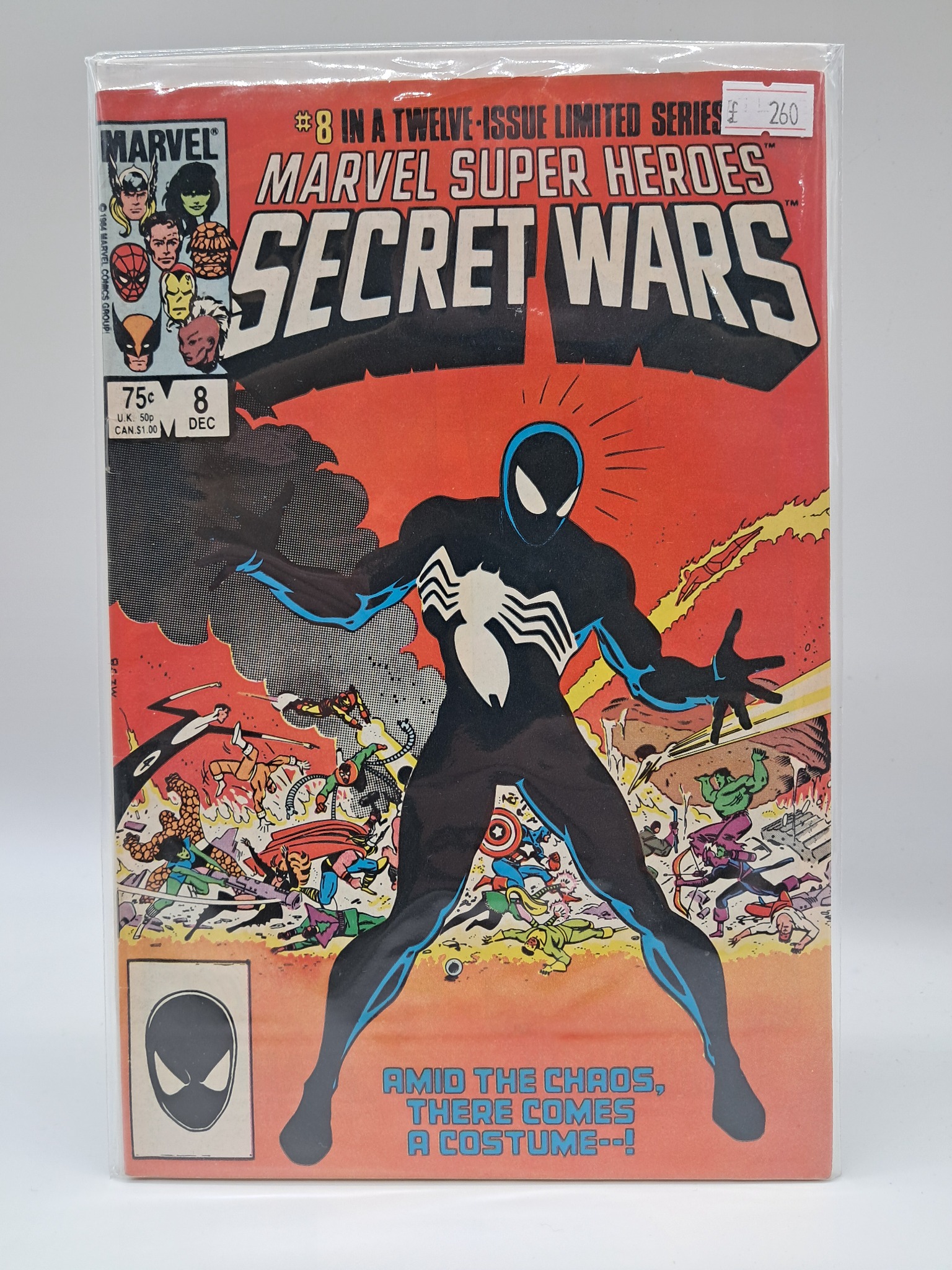 Marvel Super Heroes Secret Wars #8 - Marvel Comics December 1984 Origin of Spider-Man's Black Costume