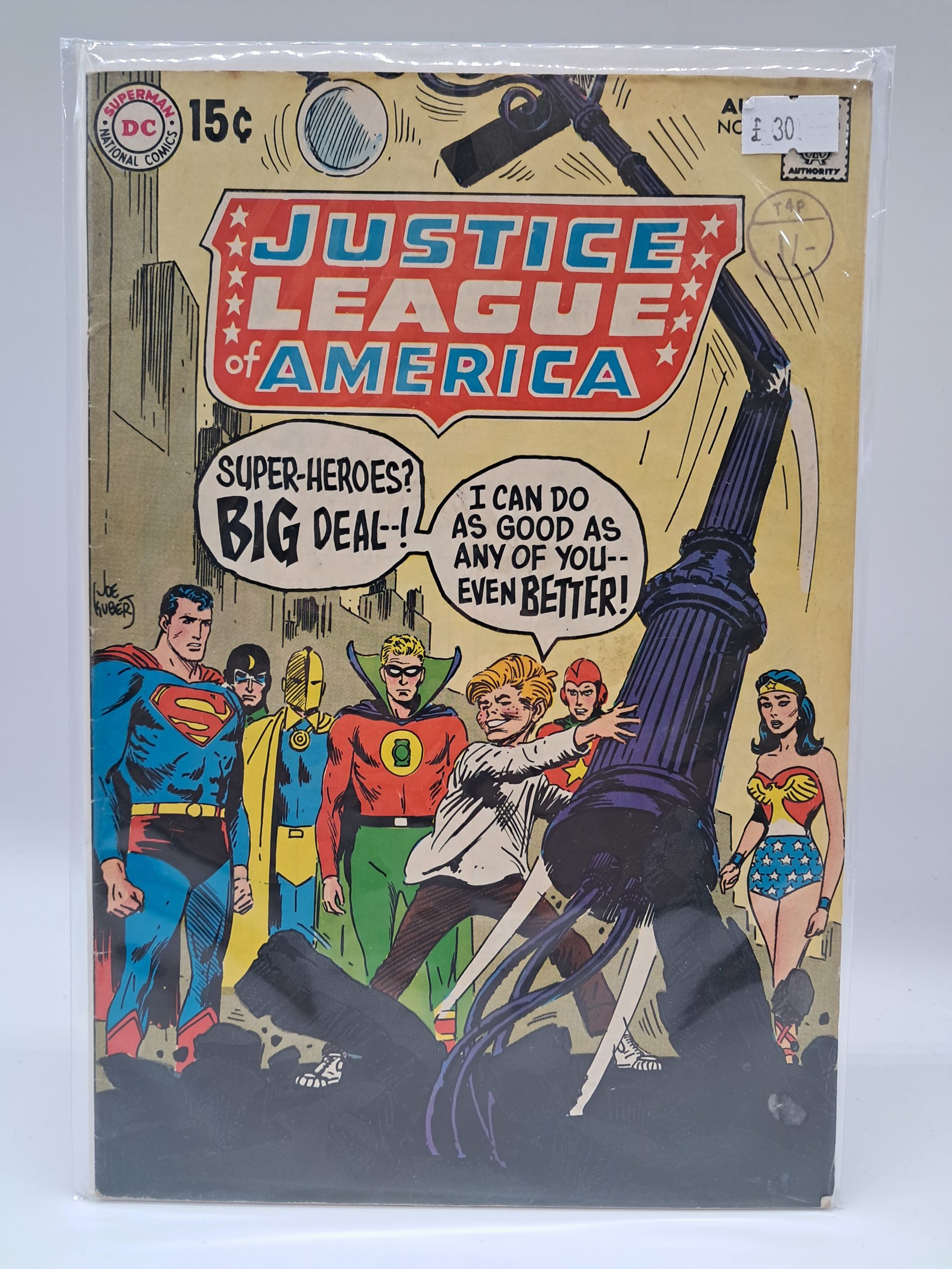 Justice League of America #87 (1971) - DC Comics Bronze Age Joe Kubert Cover Vintage Comic