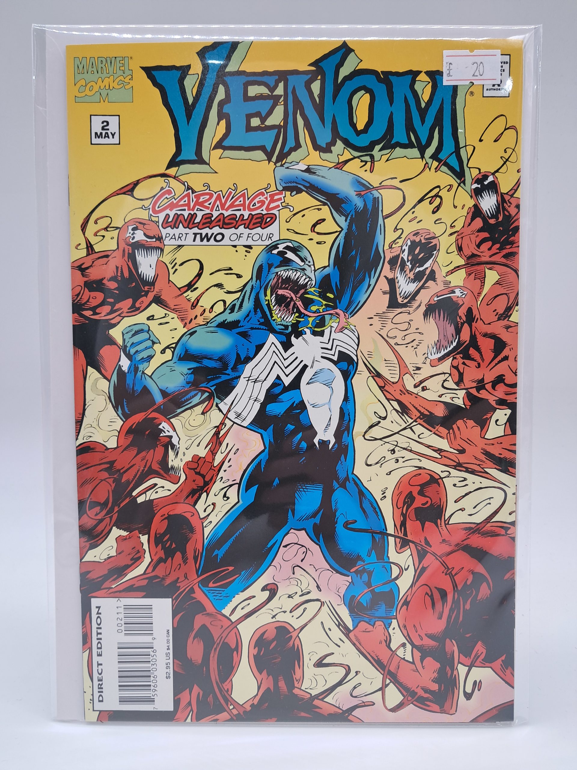 Venom: Carnage Unleashed #2 (1995) Marvel Comics - Direct Edition First Printing