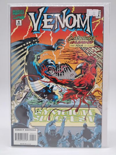 Venom: Carnage Unleashed #4 (1995) Marvel Comics - Direct Edition First Printing