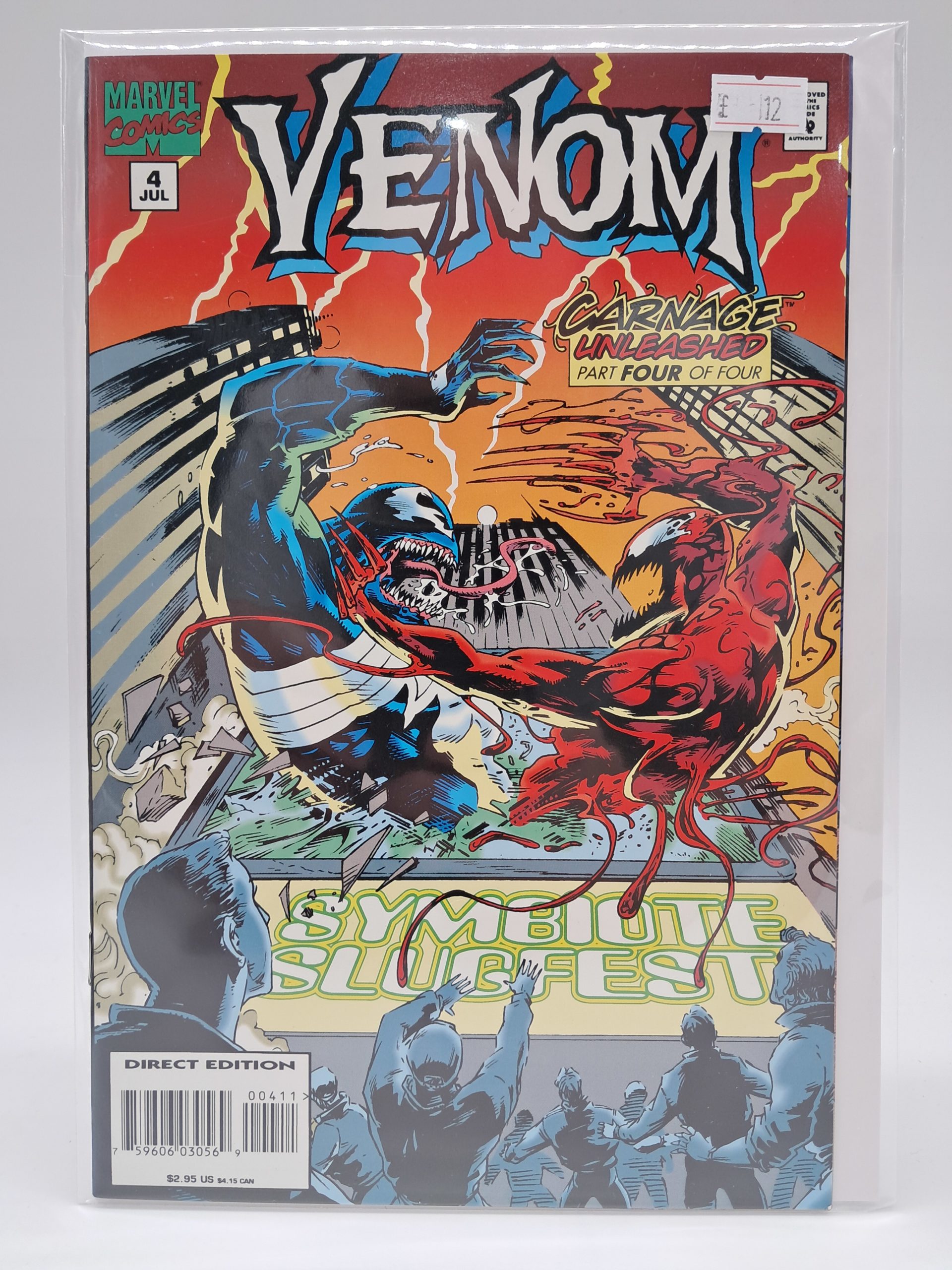 Venom: Carnage Unleashed #4 (1995) Marvel Comics - Direct Edition First Printing