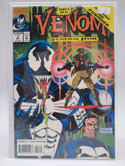 Venom #3 (1993) Marvel Comics - Direct Edition - Funeral Pyre, Part 3 of 3 - First Printing
