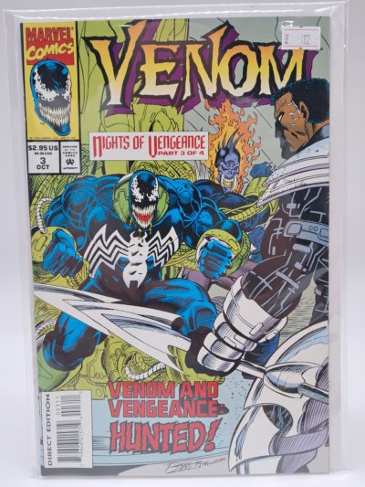 Venom #3 Direct Edition Marvel Comics October 1994 Nights of Vengeance Part 3 of 4